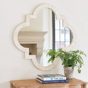 Cadre de miroir en bois de design moderne fait à la main avec incrustation d'os, épaisseur 5 mm, pour utilisation murale, fabriqué en Inde - Product Image 6