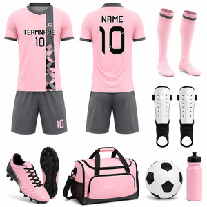 Conjunto de Uniforme de Fútbol Personalizado para Entrenamiento de Fútbol para Hombres Adultos Profesionales, Camiseta y Pantalones Cortos Transpirables que Absorben la Humedad 100% - Product Image 1