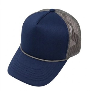 Classic Navy Blue Mesh Trucker <b>Cap</b> Adjustable <b>Snapback</b> Hat Breathable Casual Outdoor Streetwear Headwear - Product Image 4