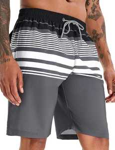 Pantalones cortos vintage personalizados con cordón ajustable para hombre, talla grande, con parche bordado desgastado, 100% algodón. - Product Image 6