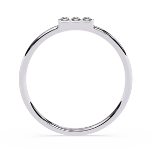 Anillo de Compromiso de Diamantes Redondos para Mujer, Platino, Estilo Clásico, Diamantes Naturales con Certificación GIA, Color D - Product Image 4