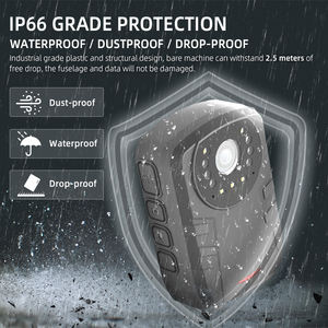 Nouveau Design Vision nocturne caméra portée par le corps 1296P Full HD petite caméra Portable Max.512GB stockage enregistreur monté sur le corps caméra de poitrine - Product Image 5