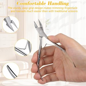 ที่ตัดเล็บมุมโค้ง 11 ซม. สำหรับเล็บขบที่นิ้วมือ/นิ้วเท้า ทำจากเหล็กกล้าคาร์บอนสูง ตรงคม แม่นยำ เหมาะสำหรับผู้ป่วยเบาหวาน ปากกว้าง - Product Image 4