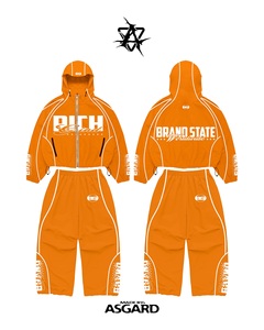 Conjunto de Sudadera con Cremallera y Pantalones Orange State |   Chándal Oversize de Estilo Urbano |   Fabricante de Marca Privada OEM - Product Image 1