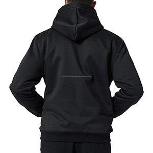 Sweat à capuche en polaire vierge épais surdimensionné de haute qualité 300 grammes 100% polyester hommes hiver brodé - Product Image 3