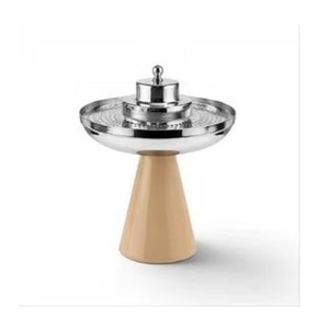 ขาตั้งธูปลายหินอ่อนสีชมพูแบบกำหนดเองสำหรับ OEM จำนวนมาก – ที่วางกำยานและถ่านแบบโลหะทรงมงกุฎ - Product Image 5