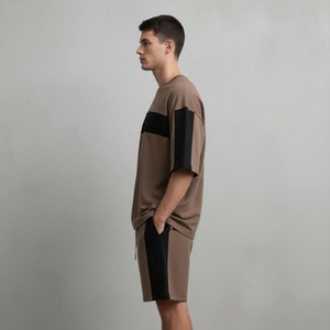 Conjunto de Camiseta y Pantalones Cortos para Hombre, Cuello Redondo, Color Marrón, con Estampado de Llama, Corte Holgado, Transpirable, de Algodón, para Verano, Uso en Todas las Estaciones - Product Image 4