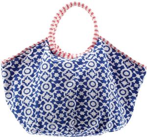 Sac fourre-tout en toile de coton à motif floral, grande capacité, sac à bandoulière, fermeture éclair, logo personnalisé, pour voyage, shopping, plage, avec doublure - Product Image 4