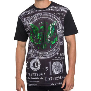 T-shirts pour hommes de haute qualité, col rond, séchage rapide, poids lourd, personnalisables, service OEM, 100% polyester/coton, manches courtes - Product Image 1