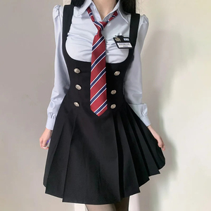 Custom Logo Anime School Uniform Cosplay Costume Blazer Skirt for Women - Product Image 1