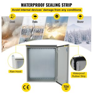 Per UL standard testato NEMA 4 scatola di giunzione elettrica 24x24x12in involucro per esterni IP65 impermeabile resistente alla polvere laminati a freddo in carbonio - Product Image 4