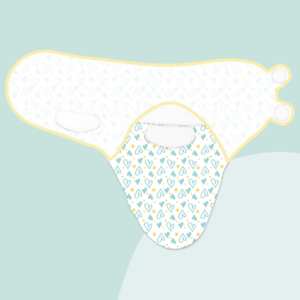 Couverture d'emmaillotage en coton pour bébé avec imprimé arc-en-ciel, couverture douce pour le sommeil des nouveau-nés, enveloppe de soutien confortable pour le sommeil des nourrissons - Product Image 3