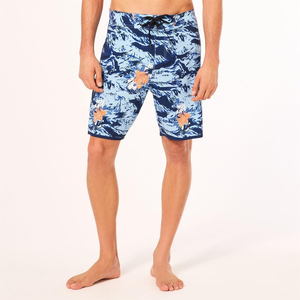 Shorts de bain pour hommes à taille élastique, séchage rapide, pour la plage, style décontracté en coton, pour la gym et la natation - Product Image 2