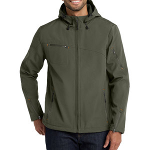 Men's Outdoor Waterproof Softshell Hooded Jacket Fleece Windbreaker for Hiking & Camping Windproof Winter <b>Coat</b> <b>Zipper</b> Closure - Product Image 2