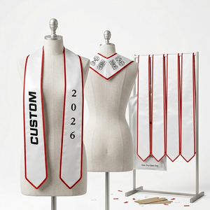 Estolas de Graduación Premium, Bandas de Satén Bordadas Personalizadas para Ceremonias Universitarias, Venta al Por Mayor - Product Image 4