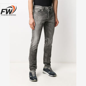 Nouveautés OEM : Jeans Tendance Homme, Denim Lourd Imprimé avec Strass, Taille Haute, Qualité Supérieure, Pantalon en Denim SDL pour Hommes - Product Image 2
