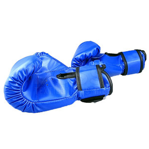 Comfortable Leather Boxing Bag Mitts Soft <b>Inner</b> Lining Adjustable Wrist Strap Hook Loop Closure Protective <b>Cushion</b> Construction - Product Image 2