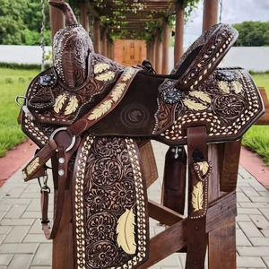 Silla de Montar Western de Cuero Genuino de Alta Calidad para Equitación y Reining a Precios Asequibles al por Mayor - Product Image 1