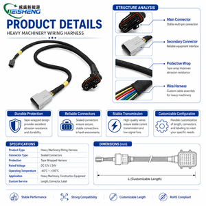 Harness Kabel Tugas Berat Khusus untuk Sistem Relay Catu Daya Mesin OEM - Product Image 3