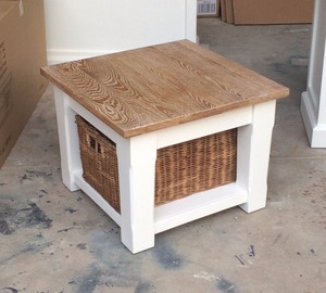 Mesa auxiliar de roble, muebles de paquete plano de desmontaje, fabricante de Vietnam, acabado a base de agua no tóxico, Construcción fuerte - Product Image 1