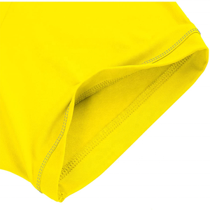Men's Yellow Geometric Print Short Sleeve Polo Shirt Quick Dry Knitted Sporty Casual <b>Top</b> - Product Image 4