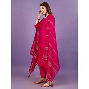 กระจกด้านบนทำมือวิสคอสทำจากผ้าวิสโคสพร้อม dupatta RANI - Product Image 2