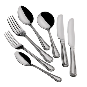 Stainless Steel <b>Flatware</b> <b>Set</b> with Decorative Handles Polished Dining Cutlery for Home Restaurant & Hotel Use - Product Image 5