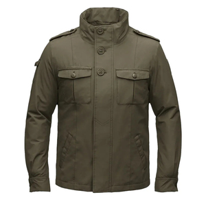 2026 Security Soft Shell <b>Jacket</b> <b>Men</b> Windproof Zip Fly Regular Fit Front Logo Pockets Outdoor Clothing - Product Image 1