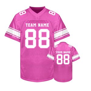 Maillot de football américain vintage en polyester et élasthanne, personnalisable pour équipe, anti-transpiration, impression DTF sur mesure - Product Image 3