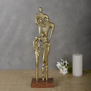 Trophée de danse en aluminium pour couple, statue dorée, décoration d'intérieur, figurine antique en métal, objet décoratif de bureau - Product Image 4