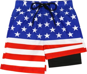 Shorts de bain personnalisés OEM pour hommes, séchage rapide, légers, respirants, vêtements de plage, taille élastique, fournisseur en gros - Product Image 4