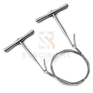 Blush Surgical Orthopedic Gigli <b>Saw</b> Wire Stainless Steel Manual <b>Bone</b> Cutting Tool CE Certified Class II for Hospital Use - Product Image 1