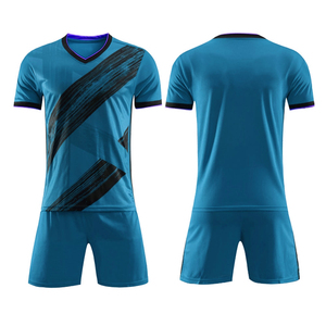 Ensemble d'uniformes de football vert et noir à manches courtes, maillot de football, short d'équipe, vêtements de sport, tenue d'entraînement et de match, kit athlétique pour jeunes - Product Image 5