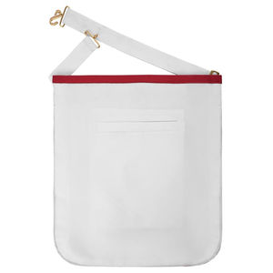 Delantal de los Exploradores Nacionales con Escuadra y Compás Dorados y Corona Bordada a Mano con Hilos Metálicos, Servicio OEM - Product Image 3