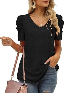 Camiseta de punto transpirable de manga larga con mangas abullonadas, personalizada, de algodón y poliéster, para primavera, con logo estampado, corte ajustado, estilo corto. - Product Image 2