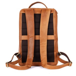 High Demand Genuine <b>Leather</b> <b>Backpack</b> for <b>Men</b> Premium Casual Travel Laptop <b>Backpack</b> From India - Product Image 5