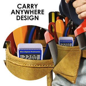 Medidor de Ángulos Digital con Base Magnética y Pantalla LCD |   Inclinómetro Portátil para Mecanizado y Carpintería - Transportador de Ángulos de Alta Precisión - Product Image 6