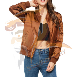 Wholesale Rate Custom Logo and Size Stylish <b>Women</b> Satin <b>Jackets</b> Customized High Quality <b>Women</b> Satin <b>Jacket</b> - Product Image 6