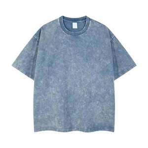 T-shirt vintage personnalisé pour homme 100 % coton tricoté délavé à l'acide, poids lourd 280g, respirant, toutes couleurs - Product Image 4