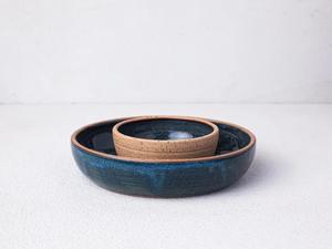 Tazón de Cerámica para Pasta con Acabado Brillante, Perfil Bajo y Ancho, Resistente y Apto para Alimentos, Ideal para Ensaladas, Fideos y Aperitivos - Product Image 3