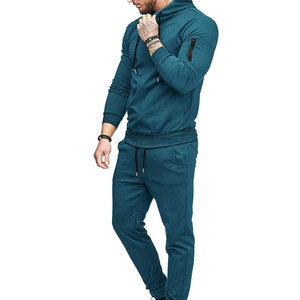Sportswear Set for Men Custom Hooded Jacket with Slim Fit Jogger <b>Pants</b> Lightweight Tracksuit Custom Design Men - Product Image 2