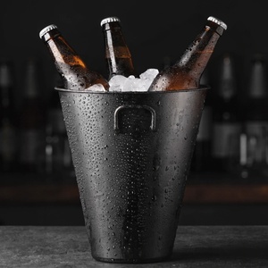 Cubo de Hielo para Enfriar Bebidas de Acero Inoxidable, Capacidad de 5L, para Servicio en Restaurantes y Fiestas - Product Image 1
