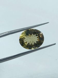 Pale Yellow Lemon Quartz Top Quality Natural Stone Loose Stone 5.17Cts 10.40x12.70mm for Luxury Rings And Jewelry Making - Product Image 3