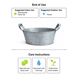 Headway Crafts - Baignoire ronde galvanisée - Product Image 5