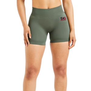 Shorts de sport sans couture taille haute pour femmes, extensibles, pour fitness, entraînement, course, cyclisme, yoga – Fournisseur OEM ODM - Product Image 1