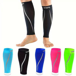 Deux paires de manchons de compression pour la course à pied - Manchons de soutien du mollet pour hommes et femmes, conçus pour un confort optimal et une ajustement parfait - Product Image 6