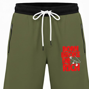 Shorts pour hommes style streetwear décontracté avec impression en relief, coupe confortable, tendance mode été - Product Image 5
