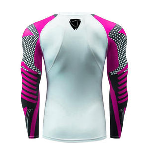 Long Sleeve Fully custom rash guard manufacturer private label <b>compression</b> <b>shirt</b> supplier Spandex polyester - Product Image 6