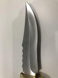 Cuchillo para exteriores con hoja de acero D2, mango de madera y funda de cuero, cuchillo personalizado - Product Image 5