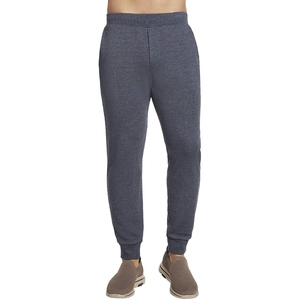 Men Grey High-Waisted Stretch <b>Jogger</b> Sweatpants Elastic Waist <b>Cuffed</b> Ankle Soft Lightweight Casual Athletic Lounge Pants - Product Image 1